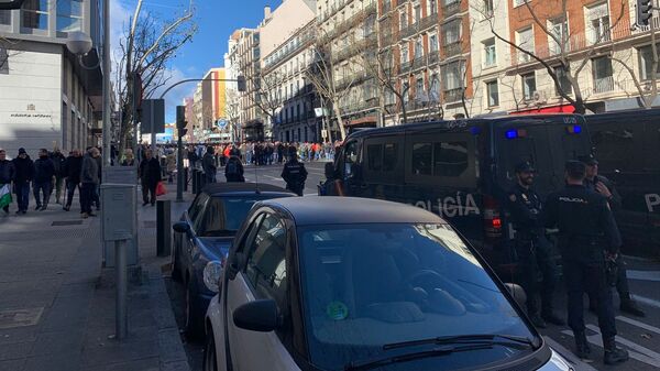 Забастовка таксистов в Мадриде Забастовка таксистов в Мадриде