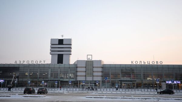 Вид на международный аэропорт Кольцово в Екатеринбурге.