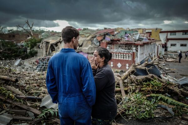 Последствия торнадо в Гаване, Куба Последствия торнадо в Гаване, Куба