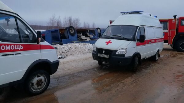 На месте ДТП с автобусом в Калужской области. 3 февраля 2019 На месте ДТП с автобусом в Калужской области. 3 февраля 2019