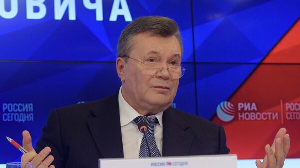 Бывший президент Украины Виктор Янукович на пресс-конференции в МИА Россия сегодня Бывший президент Украины Виктор Янукович на пресс-конференции в МИА Россия сегодня