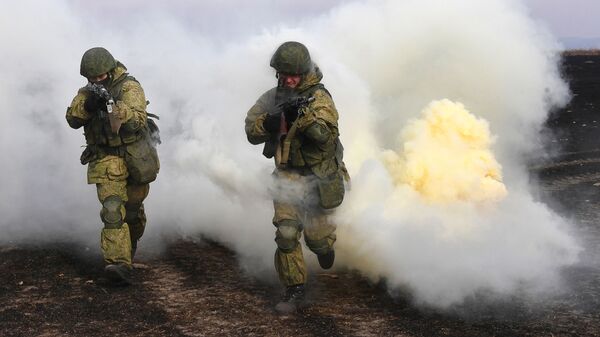 Военные на учениях Военные на учениях