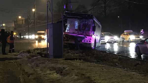 Последствия ДТП с участием автобуса на юге Москвы. 26 февраля 2019 Последствия ДТП с участием автобуса на юге Москвы. 26 февраля 2019