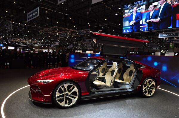 Концепт DaVinci на стенде компании ItalDesign на Международном Женевском автосалоне 2019 Концепт DaVinci на стенде компании ItalDesign на Международном Женевском автосалоне 2019
