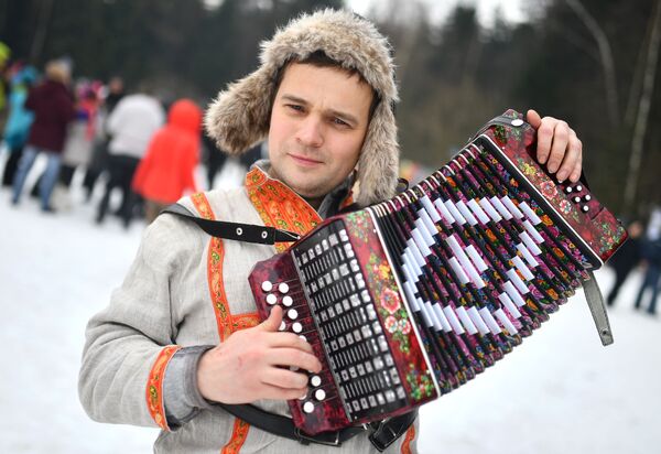 Участник Бакшевской Масленицы в Истринском районе Московской области Участник Бакшевской Масленицы в Истринском районе Московской области
