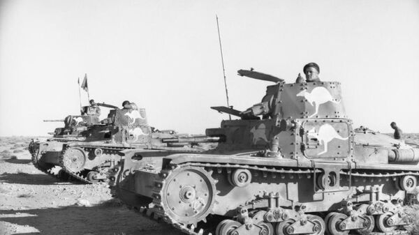 Танки M11/39, захваченные австралийцами