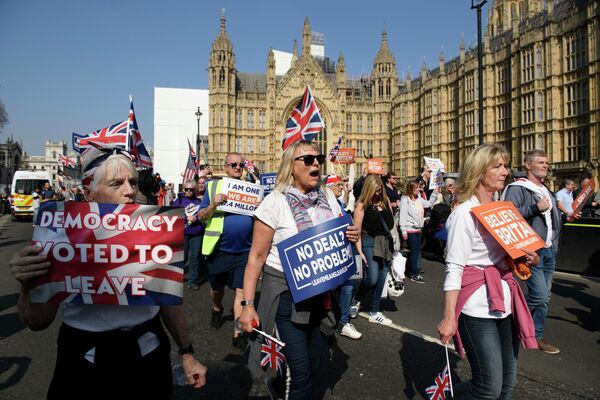 Акция сторонников Brexit в Лондоне Акция сторонников Brexit в Лондоне