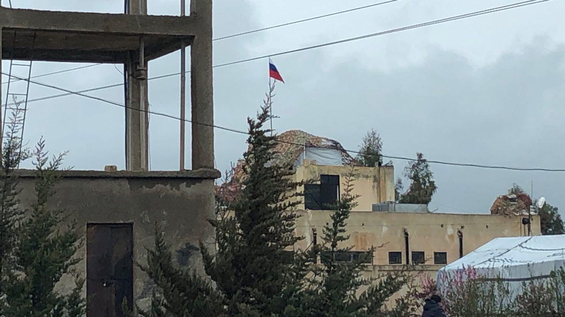 Пункт российской военной полиции в провинции Пункт российской военной полиции в провинции - РИА Новости, 1920, 11.12.2020