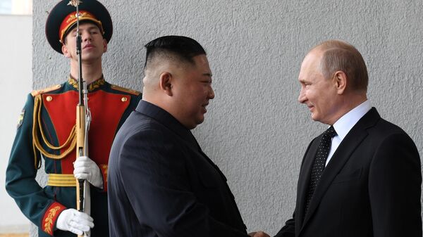 Putin Vstretil Kim Chen Yna Na Ostrove Russkij Ria Novosti 03 03 2020