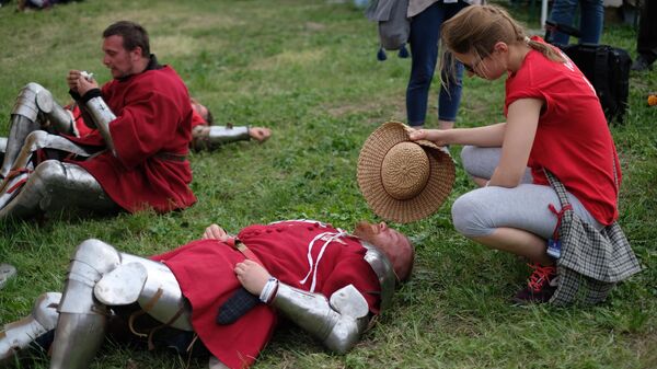 Участники чемпионата по историческому средневековому бою Битва наций Участники чемпионата по историческому средневековому бою Битва наций
