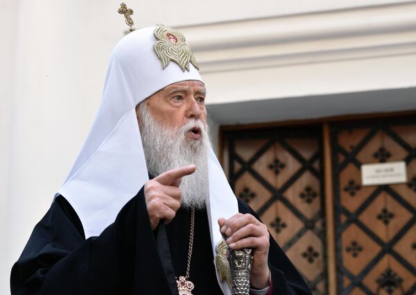 Филарет Денисенко после заседания Синода Украинской православной церкви Филарет Денисенко после заседания Синода Украинской православной церкви
