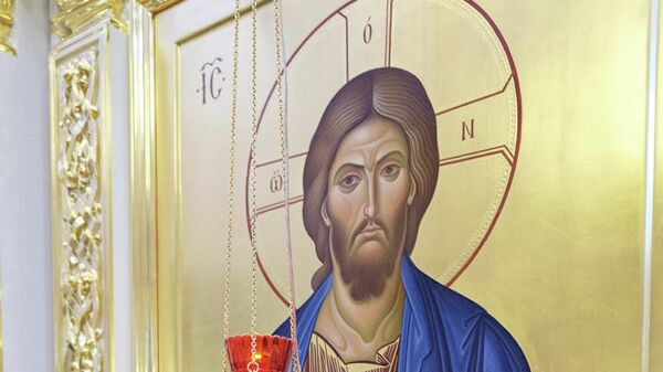 Икона Спасителя, храм Ксении Блаженной в Петербурге Икона Спасителя, храм Ксении Блаженной в Петербурге