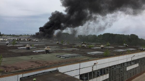 Пожар на складе в Тольятти