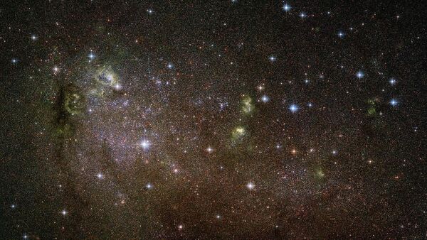 Неправильная галактика IC 10 в созвездии Кассиопея Неправильная галактика IC 10 в созвездии Кассиопея