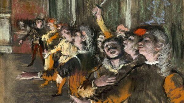 Картина художника Эдгара Дега Les Choristes (1877) Картина художника Эдгара Дега Les Choristes (1877)