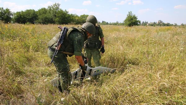 Народная милиция ЛНР сбила ударный беспилотный летательный аппарат украинских силовиков Народная милиция ЛНР сбила ударный беспилотный летательный аппарат украинских силовиков