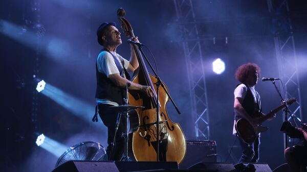 Лидер группы Billy’s Band Билли Новик выступает на фестивале Koktebel Jazz Party в Крыму Лидер группы Billy’s Band Билли Новик выступает на фестивале Koktebel Jazz Party в Крыму