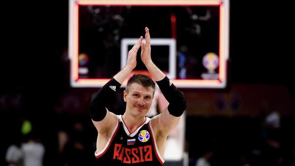 Игрок сборной России по баскетболу Андрей Воронцевич Игрок сборной России по баскетболу Андрей Воронцевич