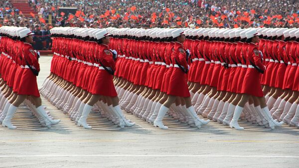 Военный парад, приуроченный к 70-летию образования Китая, в Пекине Военный парад, приуроченный к 70-летию образования Китая, в Пекине