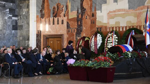 Церемония прощания с летчиком-космонавтом СССР, дважды Героем Советского Союза генерал-майором авиации Алексеем Леоновым Церемония прощания с летчиком-космонавтом СССР, дважды Героем Советского Союза генерал-майором авиации Алексеем Леоновым