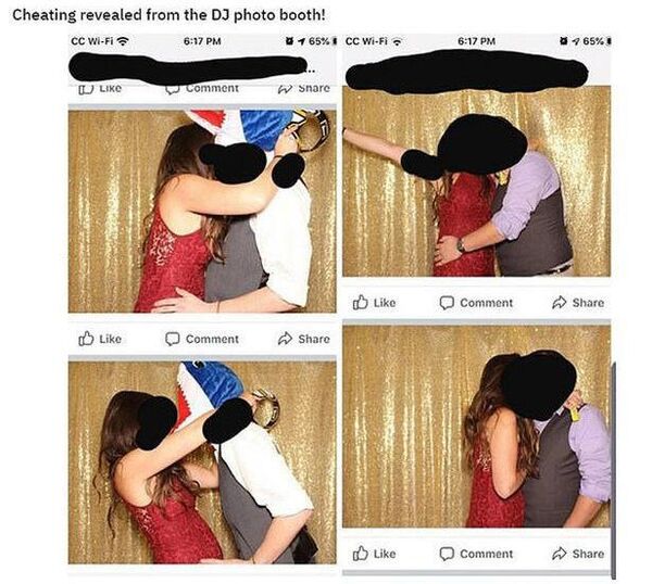 Фотографии из фотобудки, опубликованная на Reddit Фотографии из фотобудки, опубликованная на Reddit