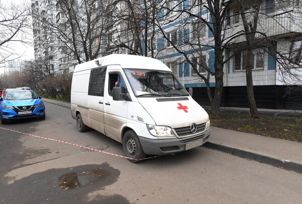Ситуация на месте гибели женщины и ребенка в Москве Ситуация на месте гибели женщины и ребенка в Москве