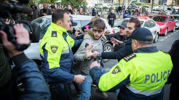 Акция протеста в Тбилиси Акция протеста в Тбилиси