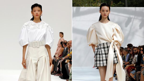 Показ коллекции Carolina Herrera в Нью-Йорке Показ коллекции Carolina Herrera в Нью-Йорке