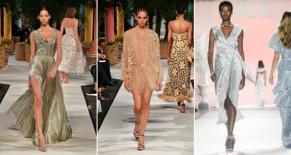 Показы коллекций Oscar de la Renta и Badgley Mischka в Нью-Йорке Показы коллекций Oscar de la Renta и Badgley Mischka в Нью-Йорке