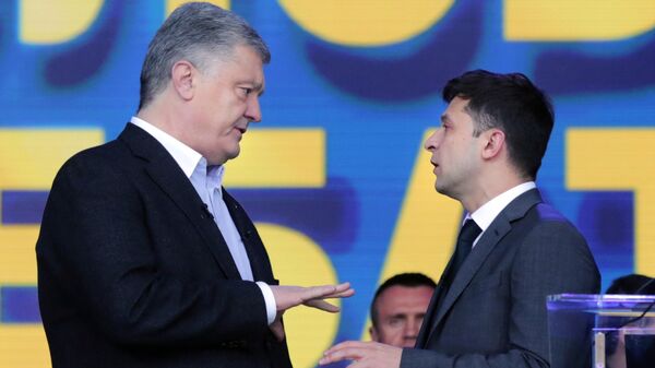 Петр Порошенко и Владимир Зеленский Петр Порошенко и Владимир Зеленский