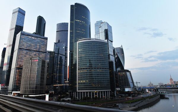 Небоскребы делового центра Москва-сити Небоскребы делового центра Москва-сити
