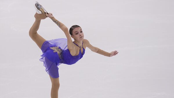 Фигуристка Анна Щербакова Фигуристка Анна Щербакова