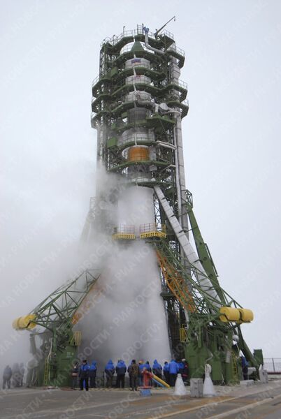 Пуск РН Союз-У с грузовым транспортным кораблем Прогресс М-66 осуществлен с космодрома Байконур Пуск РН Союз-У с грузовым транспортным кораблем Прогресс М-66 осуществлен с космодрома Байконур