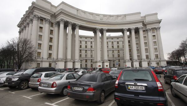 Здание Министерства иностранных дел Украины в Киеве. Архивное фото Здание Министерства иностранных дел Украины в Киеве. Архивное фото