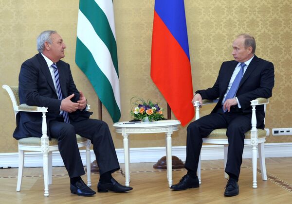 Встреча В. Путина с С. Багапшем Встреча В. Путина с С. Багапшем