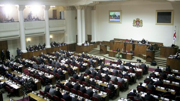 В парламенте Грузии. Архив В парламенте Грузии. Архив