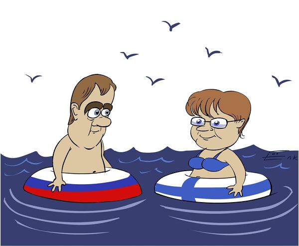 Халонен пригласила Медведева искупаться в море Халонен пригласила Медведева искупаться в море