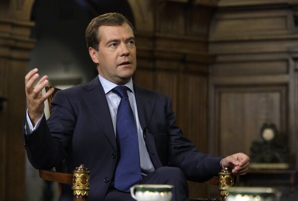 Президент РФ Дмитрий Медведев дал интервью представителям швейцарских СМИ Президент РФ Дмитрий Медведев дал интервью представителям швейцарских СМИ