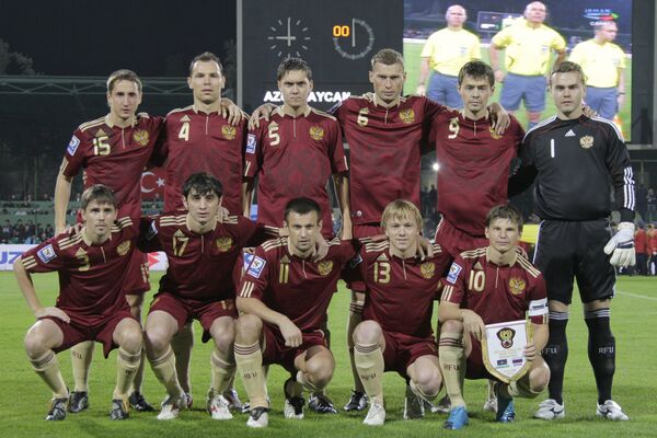 Футбол. Отборочный турнир чемпионата мира-2010: Азербайджан - Россия Футбол. Отборочный турнир чемпионата мира-2010: Азербайджан - Россия