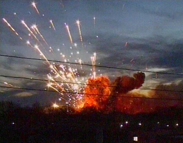 Пожар на складе артснарядов в Ульяновске Пожар на складе артснарядов в Ульяновске