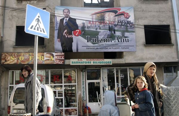 Агитация перед муниципальными выборами в Косово Агитация перед муниципальными выборами в Косово