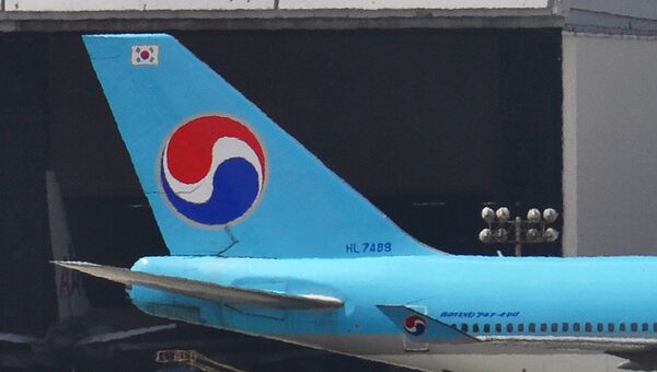 Самолет авиакомпании Korean Air Lines Самолет авиакомпании Korean Air Lines