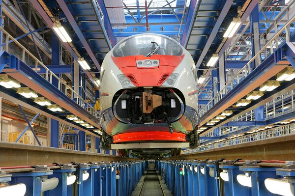 Высокоскоростной поезд Сапсан серии Velaro RUS Высокоскоростной поезд Сапсан серии Velaro RUS