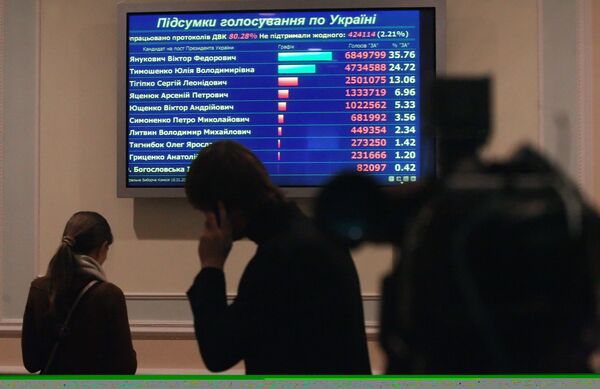 Подсчет голосов первого тура выборов президента Украины Подсчет голосов первого тура выборов президента Украины