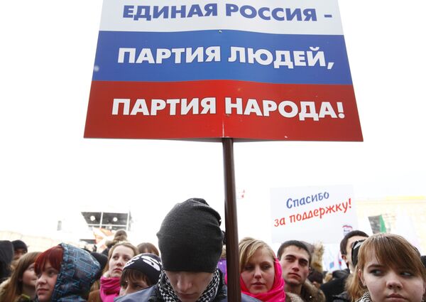 Митинг партии Единая Россия. Архив Митинг партии Единая Россия. Архив