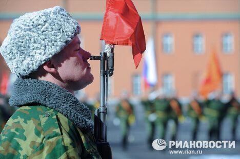 Показательная тренировка 154 комендантского полка Московского военного округа перед Парадом Победы Показательная тренировка 154 комендантского полка Московского военного округа перед Парадом Победы