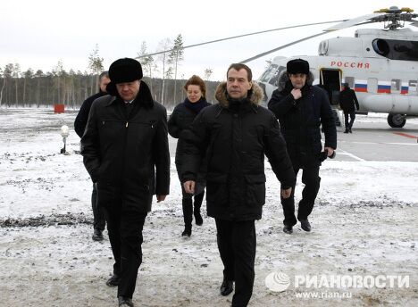 Дмитрий Медведев посетил Западно-Сахалинское нефтяное месторождение Дмитрий Медведев посетил Западно-Сахалинское нефтяное месторождение