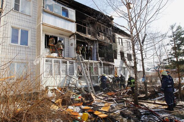 Взрыв газа в жилом доме в Подмосковье Взрыв газа в жилом доме в Подмосковье