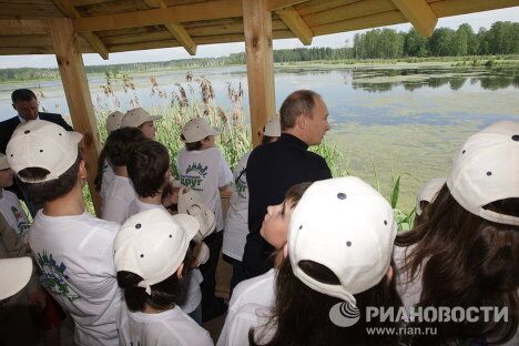 Премьер-министр РФ Владимир Путин посетил парк Лосиный остров Премьер-министр РФ Владимир Путин посетил парк Лосиный остров