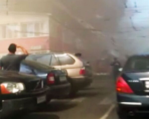 Пожар в центре Грабаря в Москве. Видео очевидца Пожар в центре Грабаря в Москве. Видео очевидца